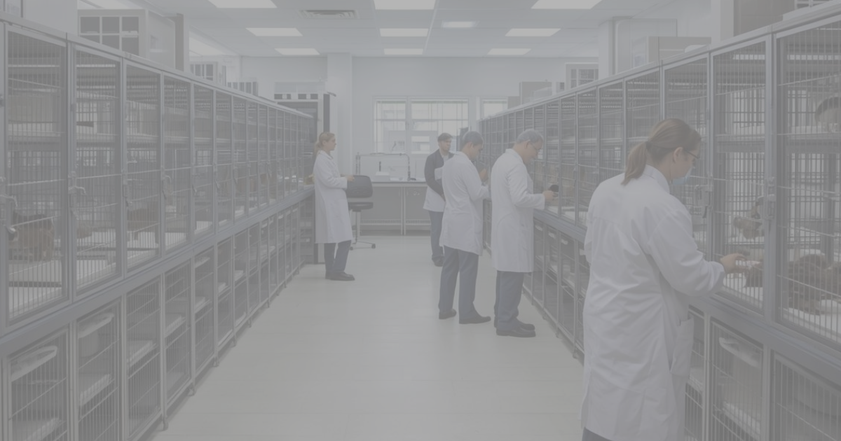 動物実験室を表す生成AIイメージ