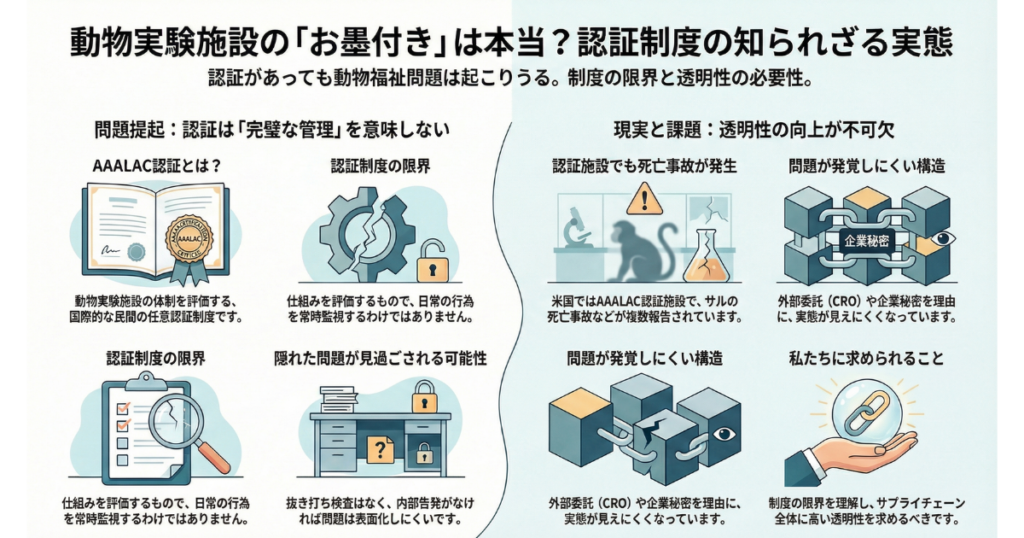 動物実験施設は本当に管理されているのか｜CRO・AAALAC認証と見過ごされてきた現実 解説画像