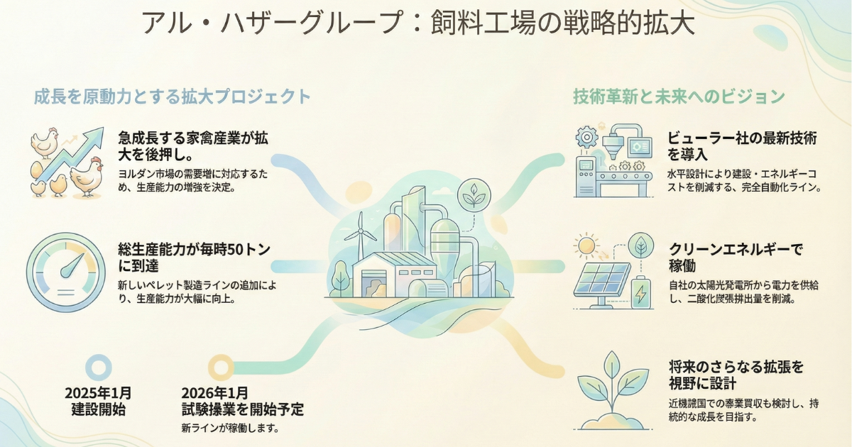 ヨルダンで拡大する家禽産業とAl-Hazaa飼料工場拡張──食料安全保障と動物福祉のあいだ